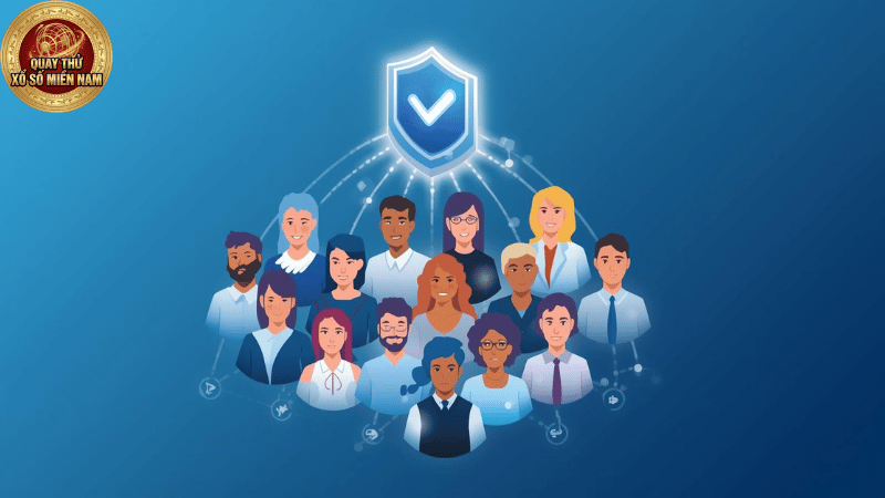 Minh họa người dùng tuân thủ quy tắc cộng đồng trên internet.