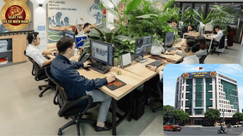 Văn phòng làm việc hiện đại của đội ngũ hỗ trợ kỹ thuật.